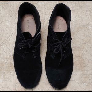 COPY - Clarks Collection Black Suede Heeled Booties 10W